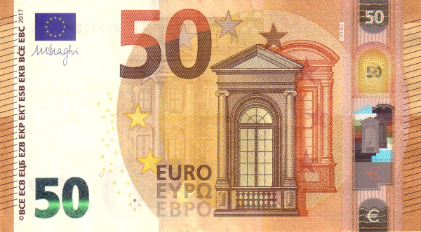 P23UD European Union 50 Euro Year 2017 (Draghi)